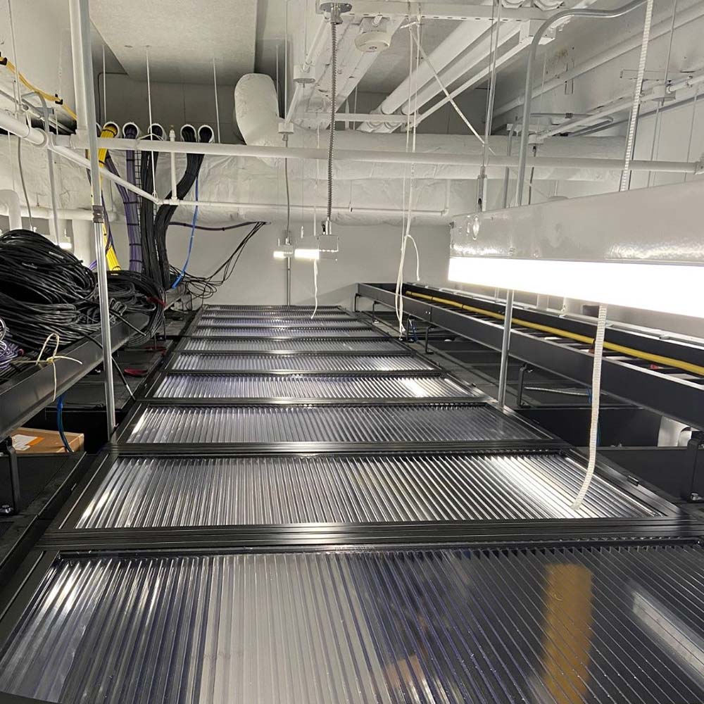 thermal drop ceiling panels in data center