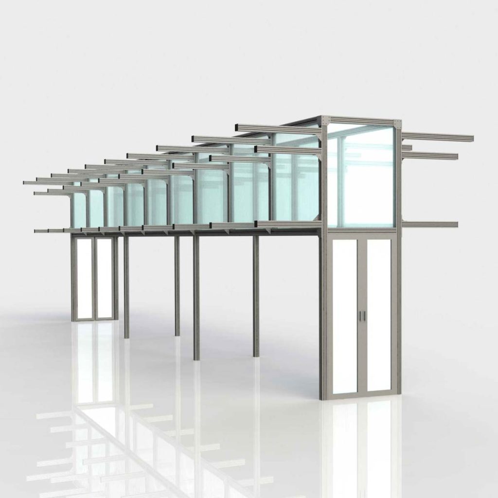 self supported frame for containment system