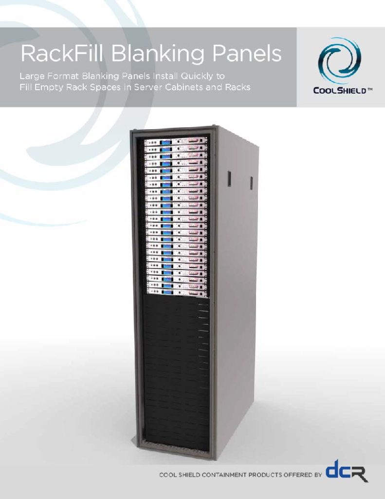 rackfill blanking panel brochure cover