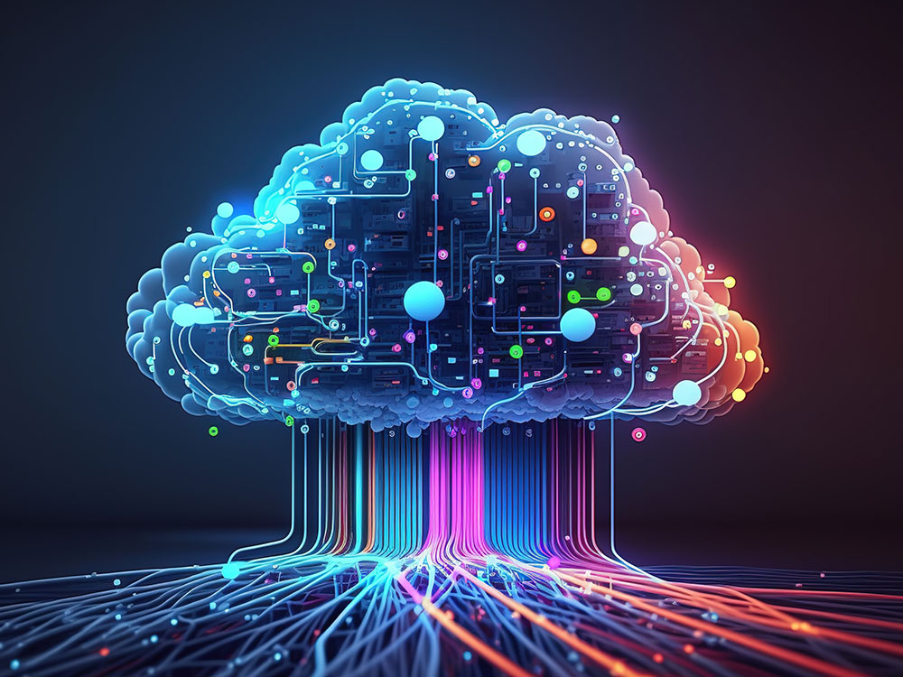 graphic of ai controlling cooling options in data center
